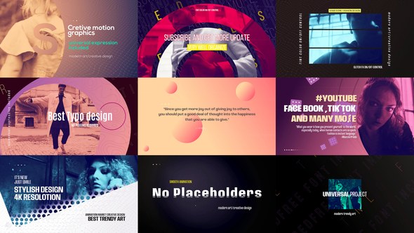 Typography Pack 02 Premiere Pro template preview