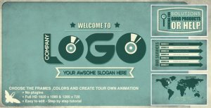 Videohive Kinetic Company Video Displays template preview