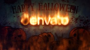Videohive Halloween Fire Logo Logo Stings template preview
