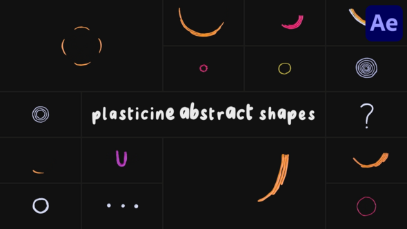 Videohive Plasticine Abstract Shapes | After Effects Elements template preview