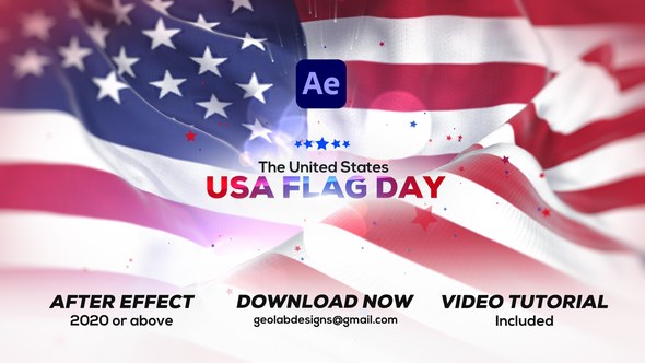 Videohive USA Flag Day l USA Memorial Day Openers template preview