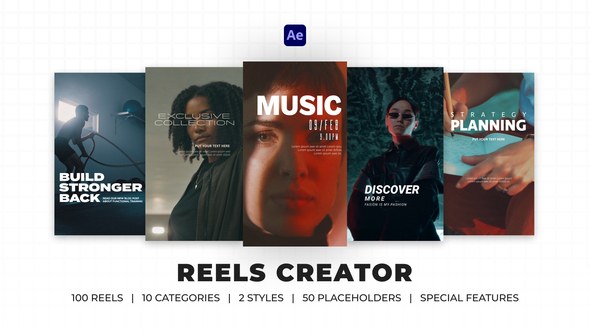 Videohive Reels Creator | After Effects Elements template preview