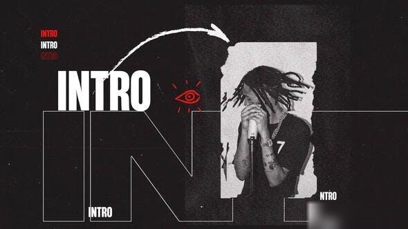 Videohive Grunge Brutalism Intro Openers template preview