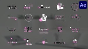 Videohive Creative Designer Titles for After Effects 51854338 Titles template preview