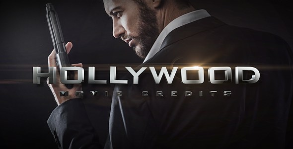 Videohive Hollywood Movie Credits Titles template preview