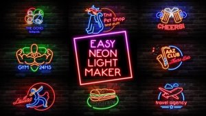 Videohive Easy Neon Lights Maker Openers template preview