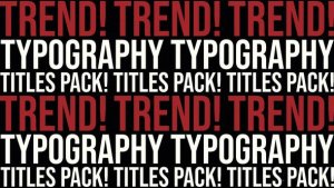 Videohive Fullscreen Typography | After Effects Titles template preview