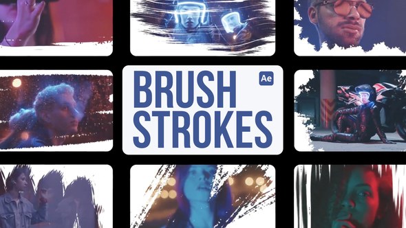Videohive Brush Strokes for After Effects Elements template preview