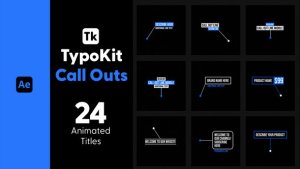 Videohive Typo Kit Call Outs Titles for After Effects Titles template preview