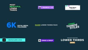 Videohive Lower Thirds - Razer - AE Project Titles template preview