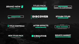 Videohive Minimal Titles V1 Titles template preview