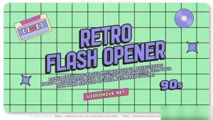 Videohive Retro Flash Opener Openers template preview
