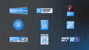 Videohive Scannable QR Code Titles Titles template preview