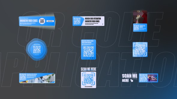 Videohive Scannable QR Code Titles Titles template preview