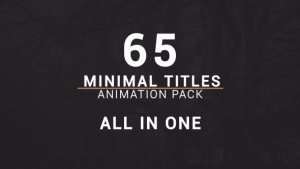 Minimal Titles Pack Video Displays template preview
