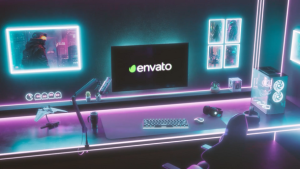 Videohive Cyberpunk Logo Intro Reveal Logo Stings template preview