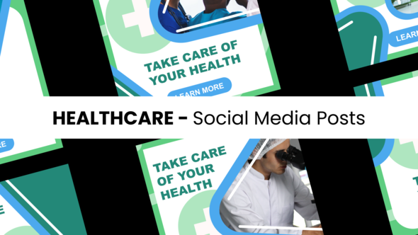 Videohive Healthcare - Social Media Posts Elements template preview