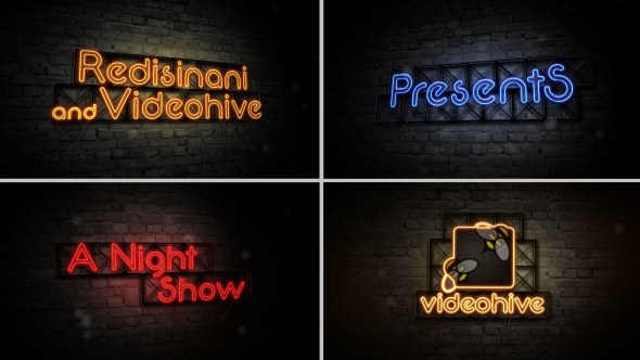 Opening Titles-Late Night Show Video Displays template preview