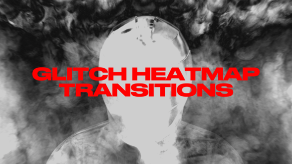 Videohive Glitch Heatmap Transitions Elements template preview