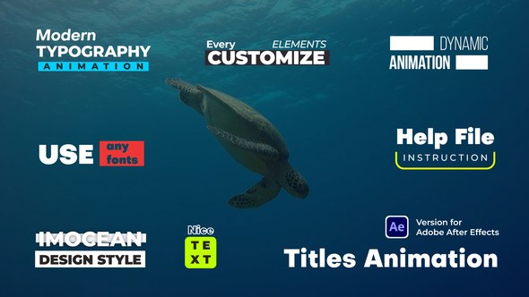 Videohive Titles Animation 59095533 Titles template preview