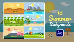 Videohive Summer Background | After Effects Elements template preview