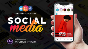 Social Media - Design for Posts Video Displays template preview