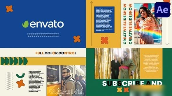 Videohive Colorful Creative Slideshow for After Effects Openers template preview