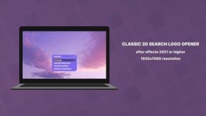 Videohive After Effects Classic 2D Search Logo Opener 60fps Logo Stings template preview
