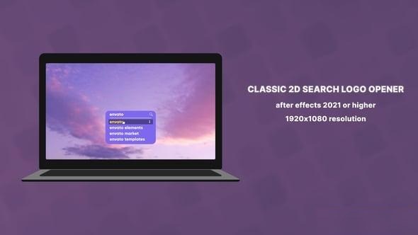 Videohive After Effects Classic 2D Search Logo Opener 60fps