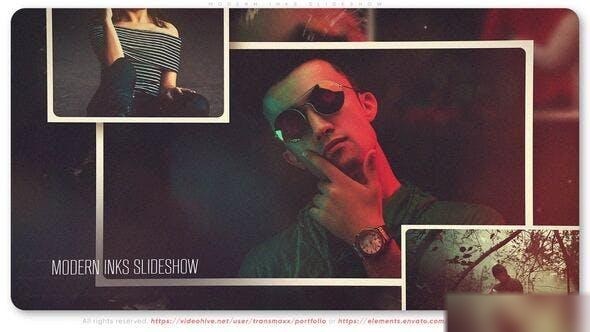 Videohive Modern Inks Slideshow Openers template preview