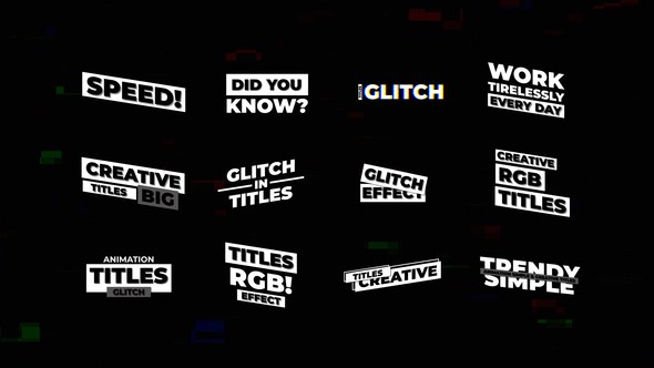 Videohive Glitch Titles V3 | After Effects Titles template preview