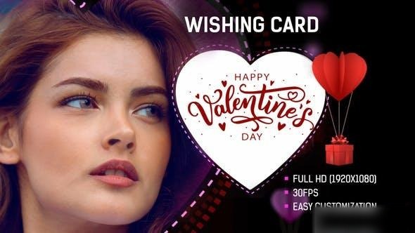 Videohive Valentine's Day Wishing Card Openers template preview