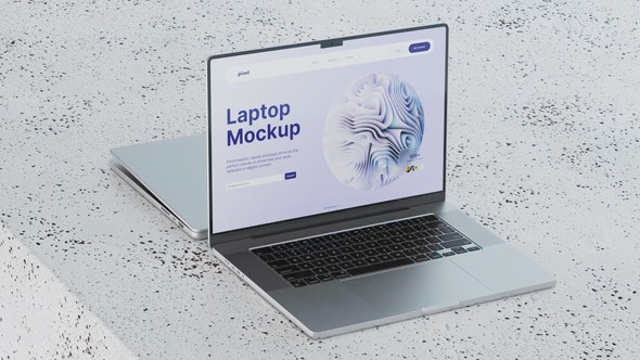 Videohive Animated Laptop Mockup Product Promo template preview