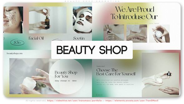 Videohive Beauty Shop Promotion Openers template preview
