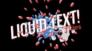 Liquid Text Premiere Pro template preview