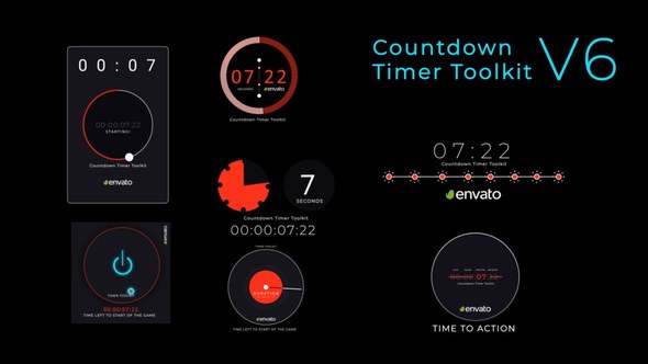 Videohive Countdown Timer Toolkit V6 Elements template preview