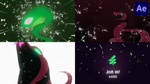 Videohive New Year Snake Opener | After Effects Openers template preview