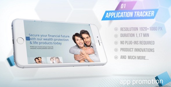 App Promotion Video Displays template preview
