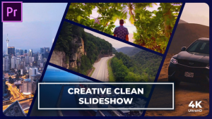 Cheerful Multiscreen Slideshow | Gallery Opener | Typography Youtube Into MOGRT for Premier Pro Premiere Pro template preview