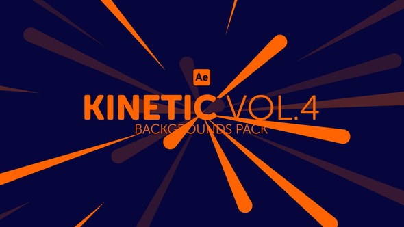 Videohive Kinetic Backgrounds 4 Elements template preview
