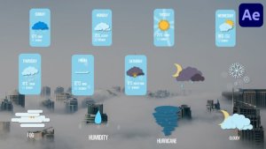 Videohive Weather Forecast Titles for After Effects Titles template preview