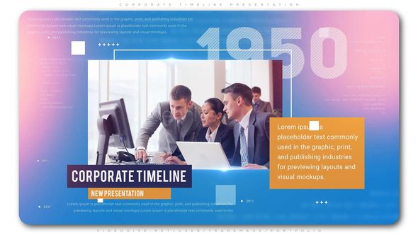 Videohive Corporate Timeline Presentation 23274688 Openers template preview