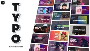 Videohive Typography Title Pack Titles template preview