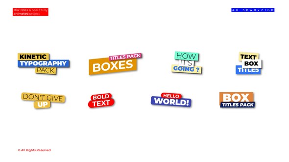 Videohive Box Titles | After Effects 50769998 Titles template preview