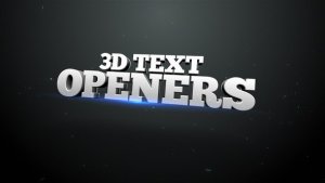 Videohive 3D Text Openers v2 Video Displays template preview