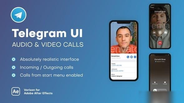 Videohive Telegram UI - Audio & Video Calls