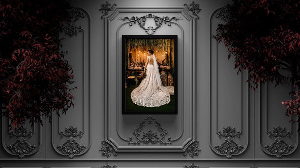 Videohive Wedding Slideshow in a Rococo style decor Video Displays template preview