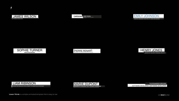 Videohive Lower Thirds 6.0 | After Effects Titles template preview