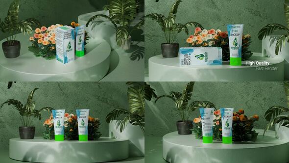 Videohive Cosmetic Tube Mockup Product Promo template preview