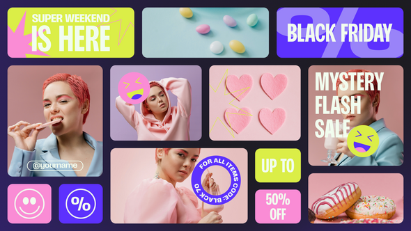 Videohive Bento Black Friday Promo Product Promo template preview